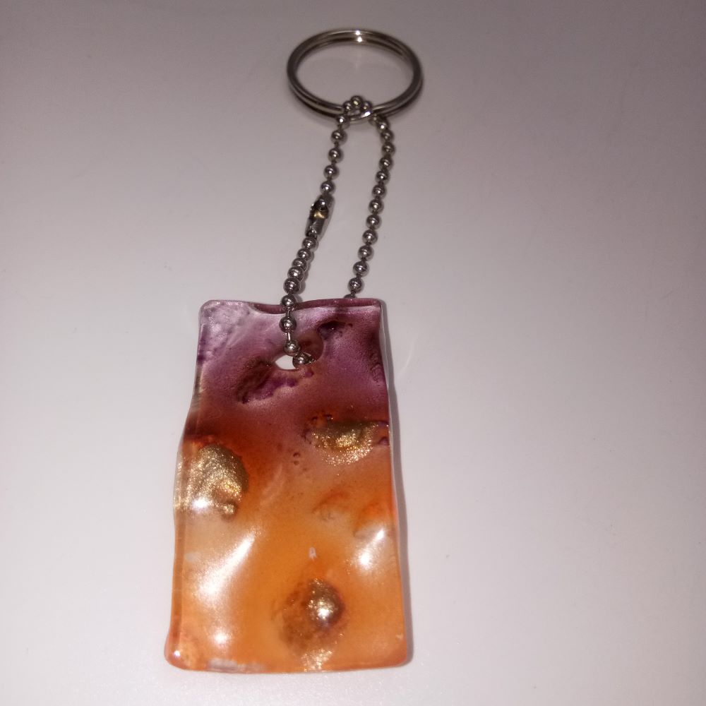 GLASS KEYCHAIAN