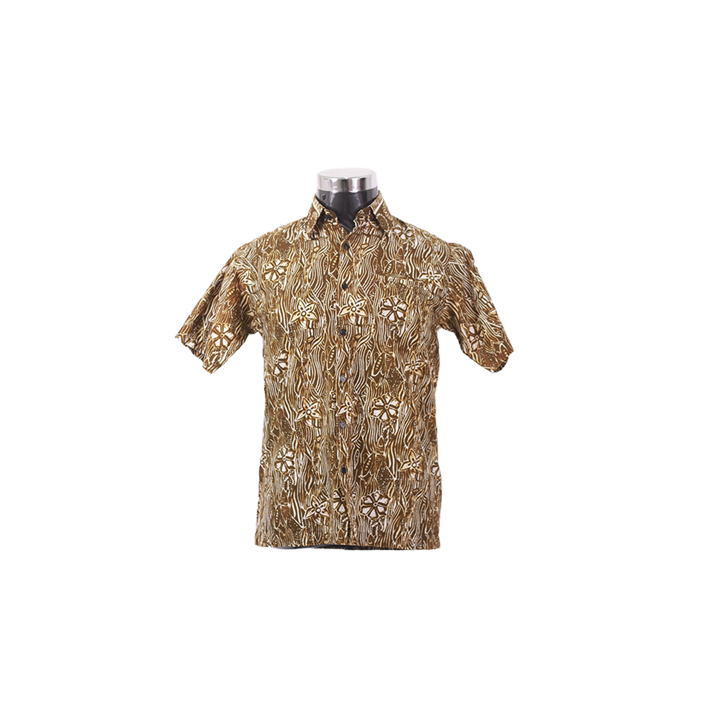 KEMEJA BATIK LELAKI  COTTON LENGAN PENDEK