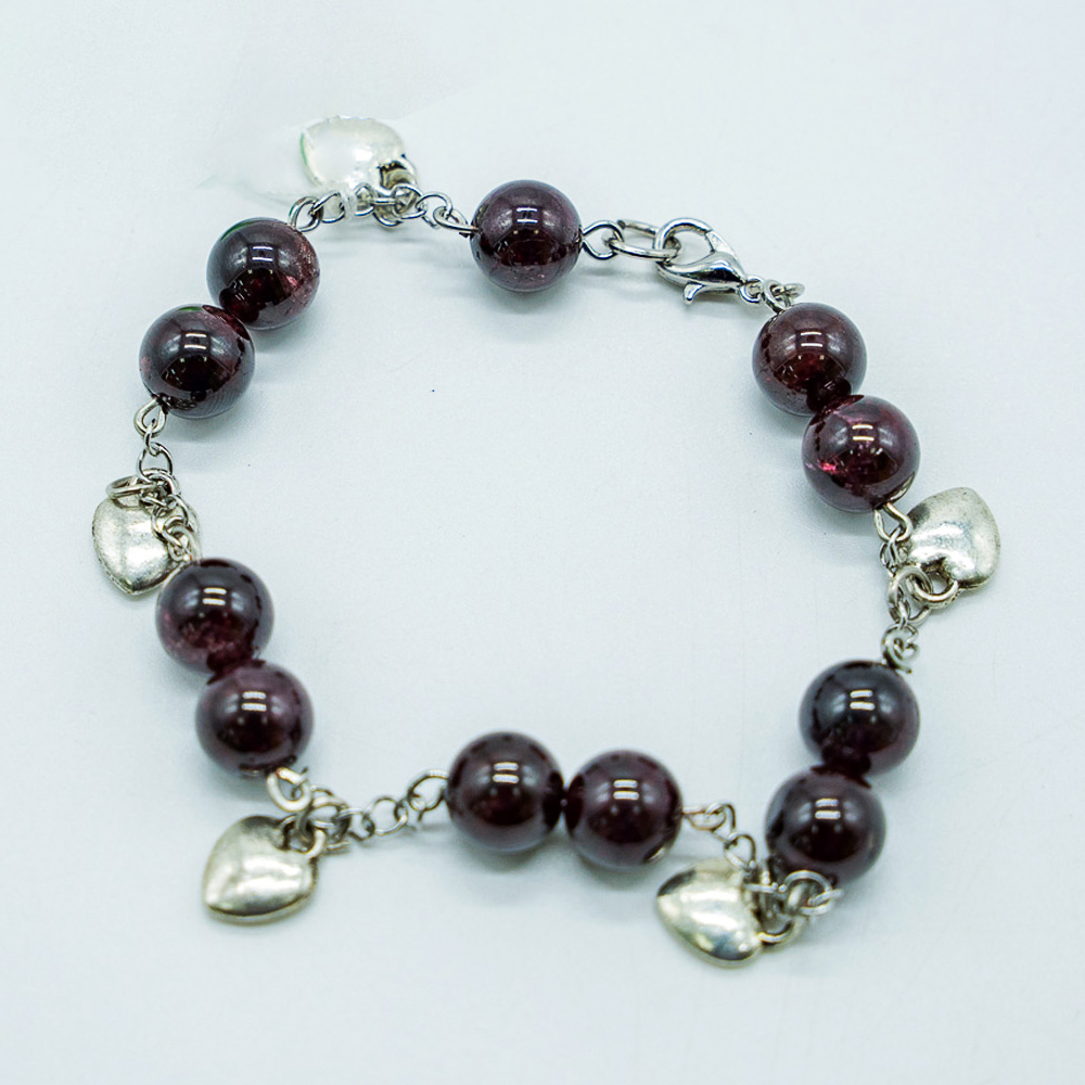 GARNET CHARM BANGLES