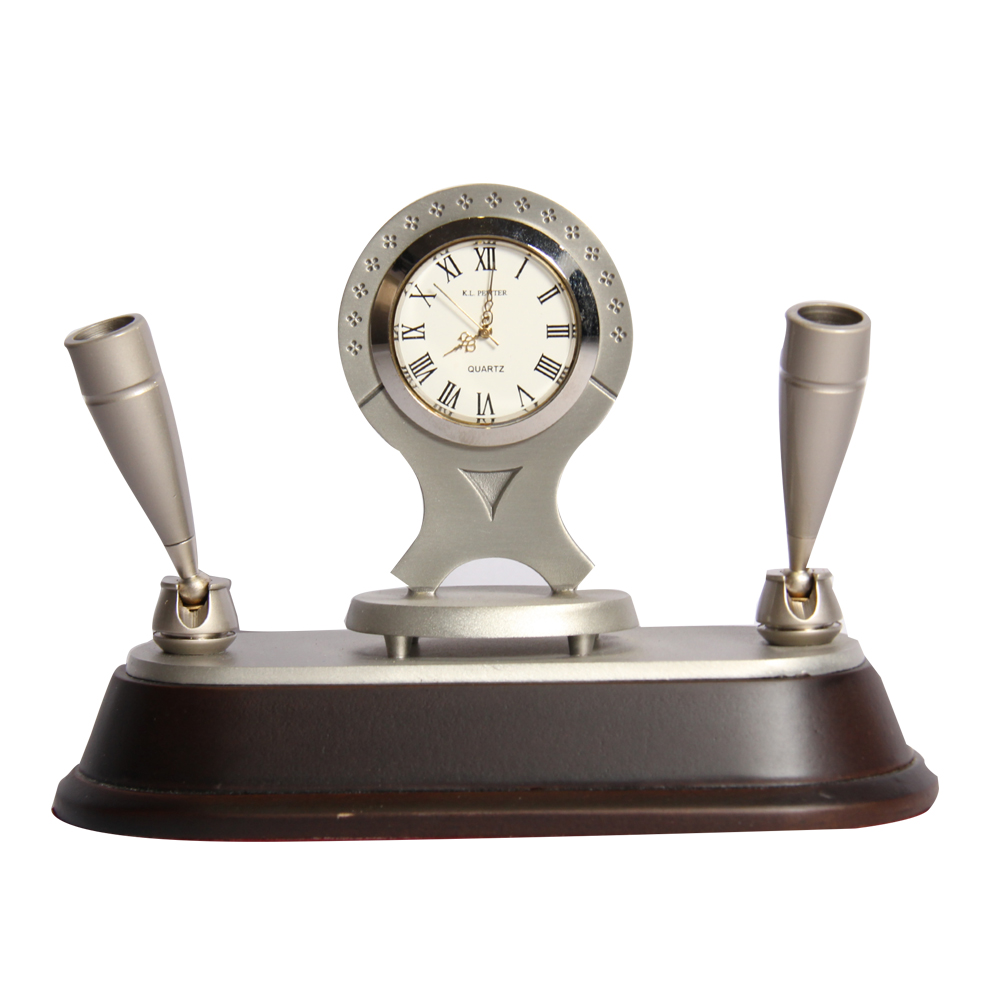 CLOCK & PEN HOLDER