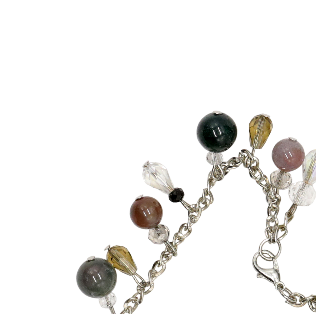 NATURAL MOSS AGATE BRACELET