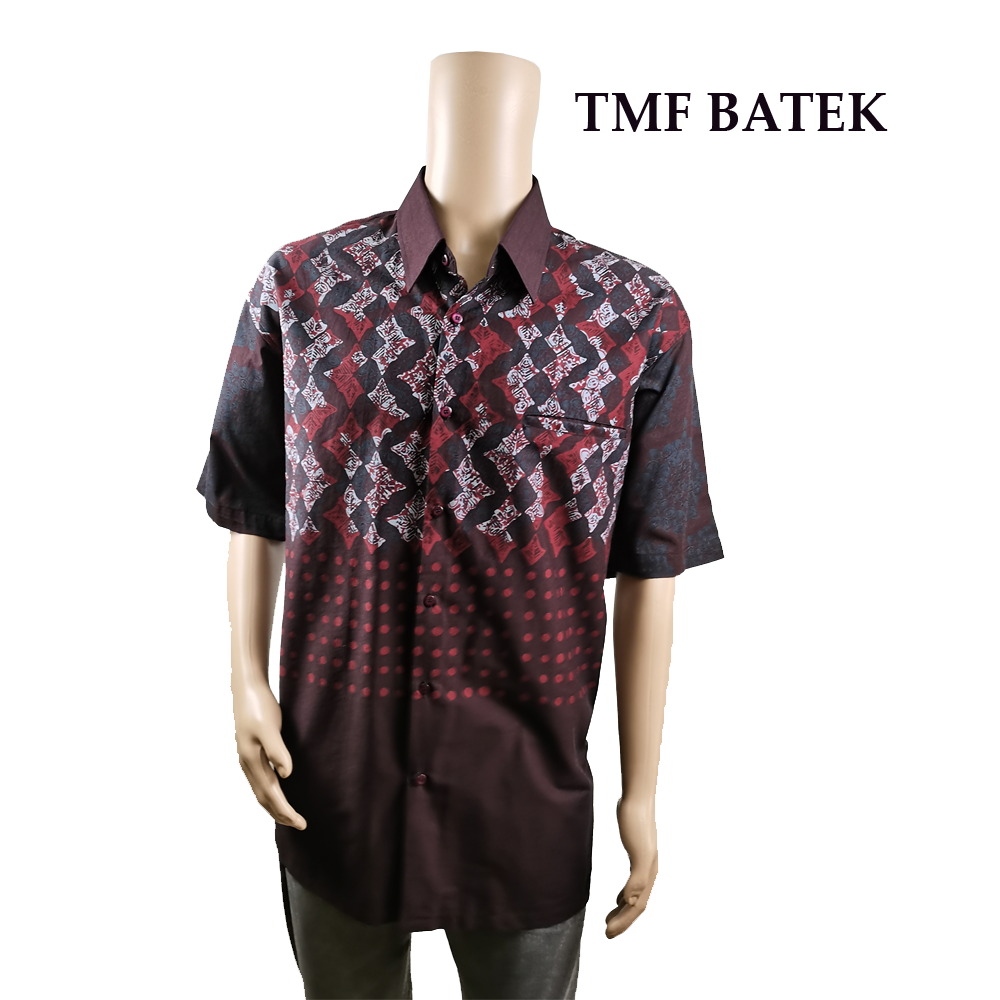 (PRE-ORDER 895) KEMEJA BATIK TMF LENGAN PENDEK SLIM FIT
