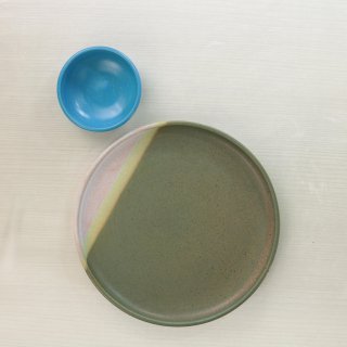 (SET) CERAMIC PLATE + CERAMIC SAMBAL BOWL