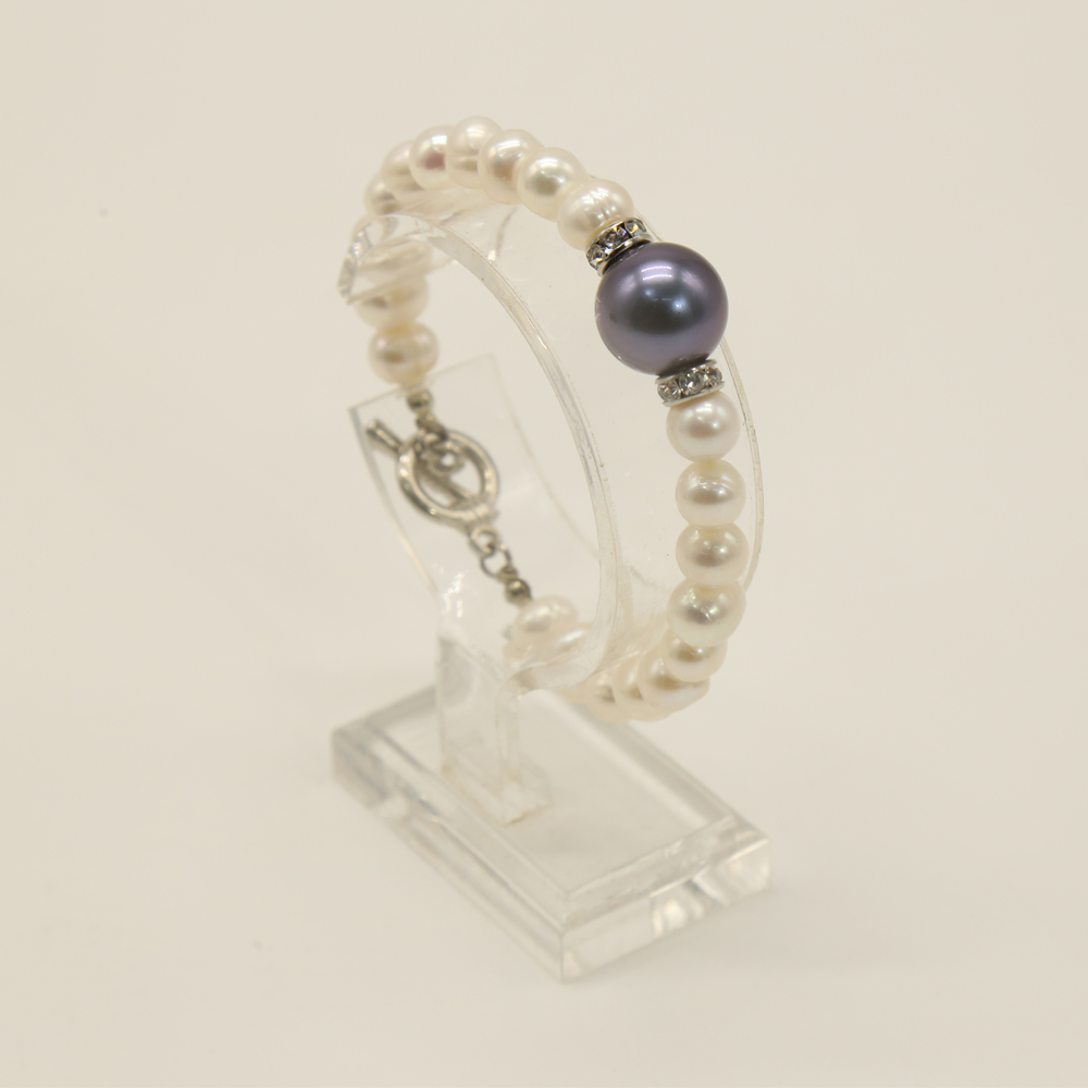 CENTRED SHELL PEARL BRACELET