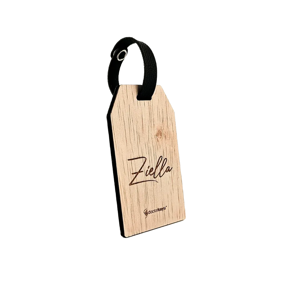 WOODEN LAGGUAGE TAG (NATURAL)