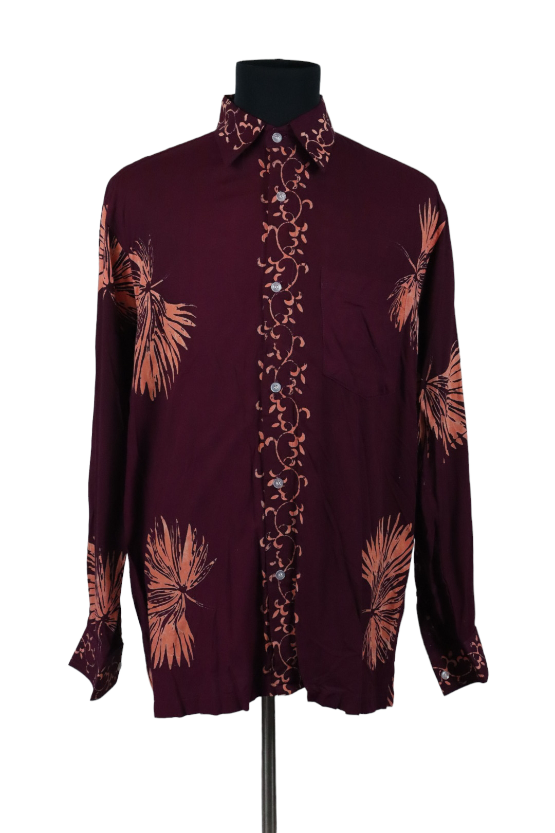 KEMEJA BATIK LELAKI  COTTON LENGAN PANJANG