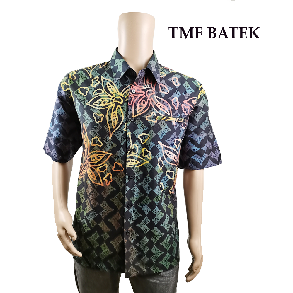 (PRE-ORDER 905) KEMEJA BATIK TMF LENGAN PENDEK SLIM FIT
