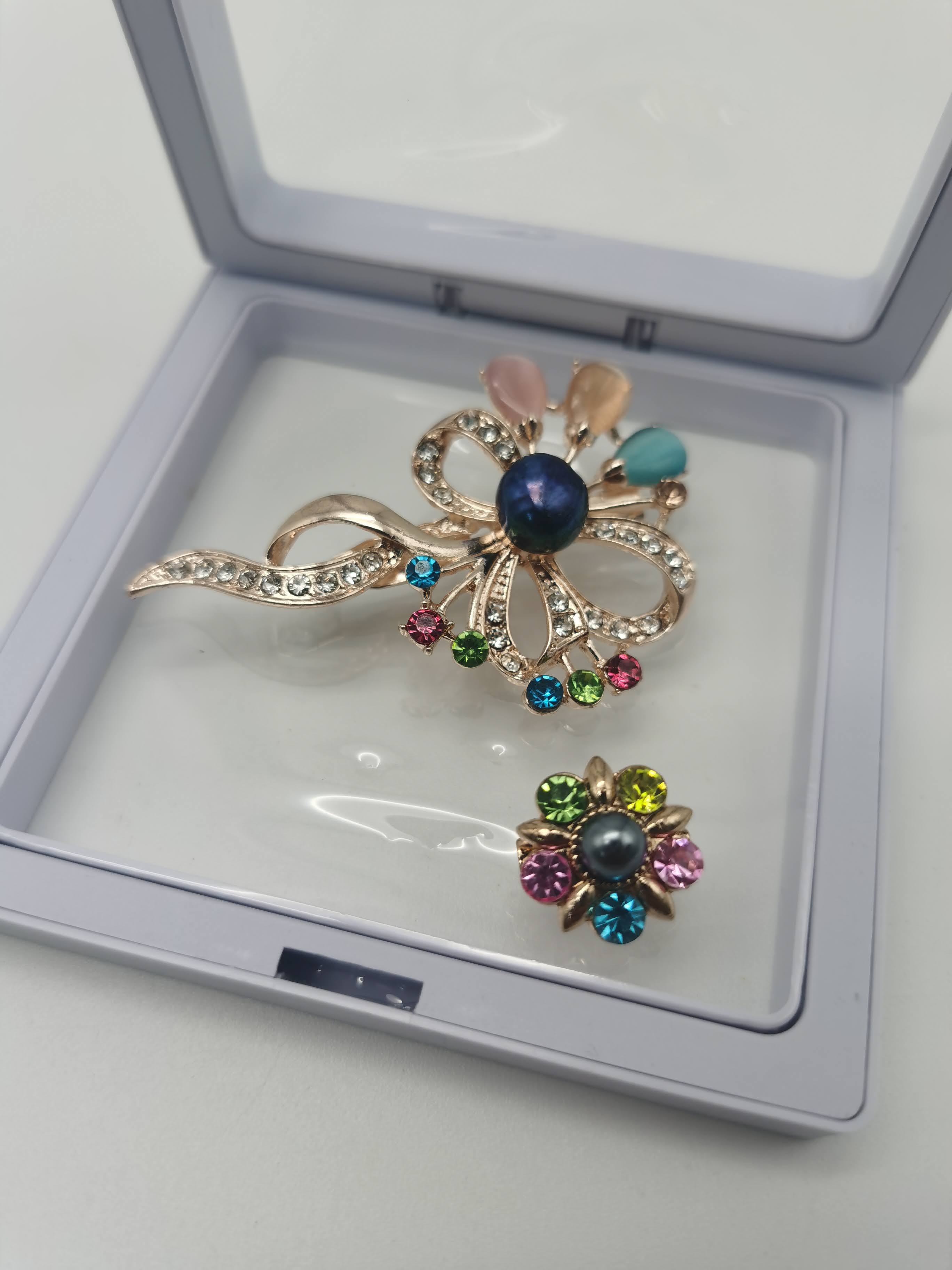 SET PIN WANITA MELATI PINK + BLUE + PEACH