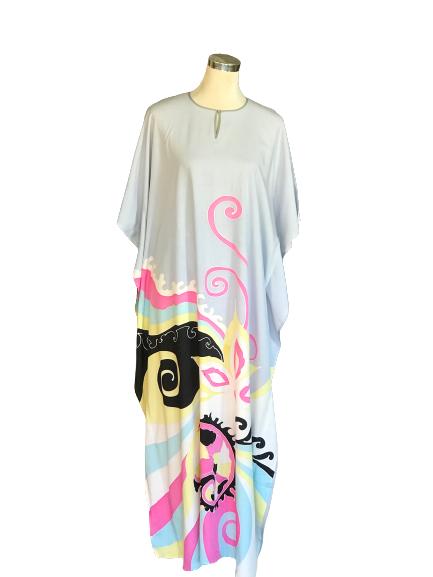 KAFTAN LENGAN PENDEK  PASTEL
