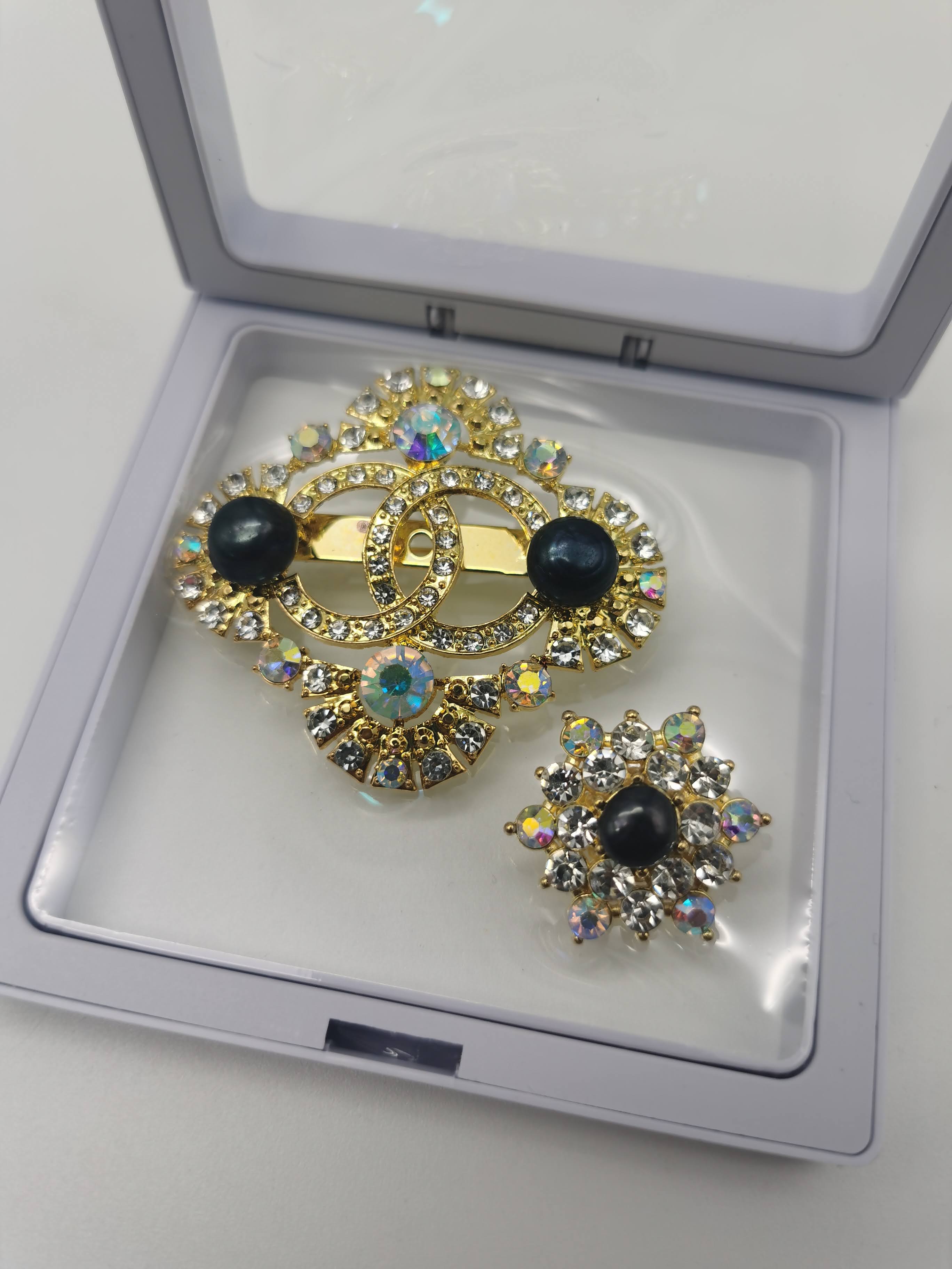 SET PIN WANITA RODA CINTA BLACK