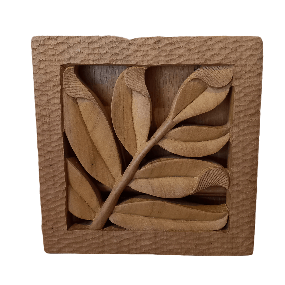 LEAF WOOD CARVING