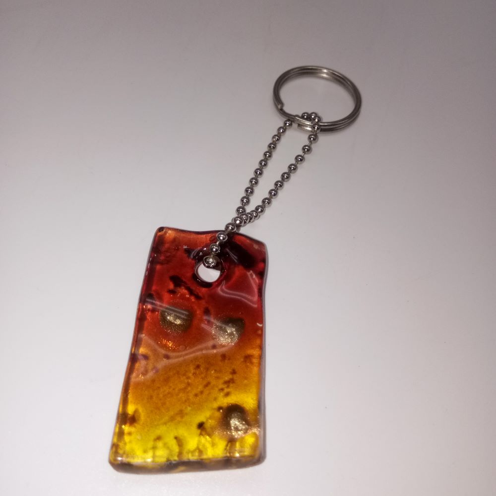 GLASS KEYCHAIAN