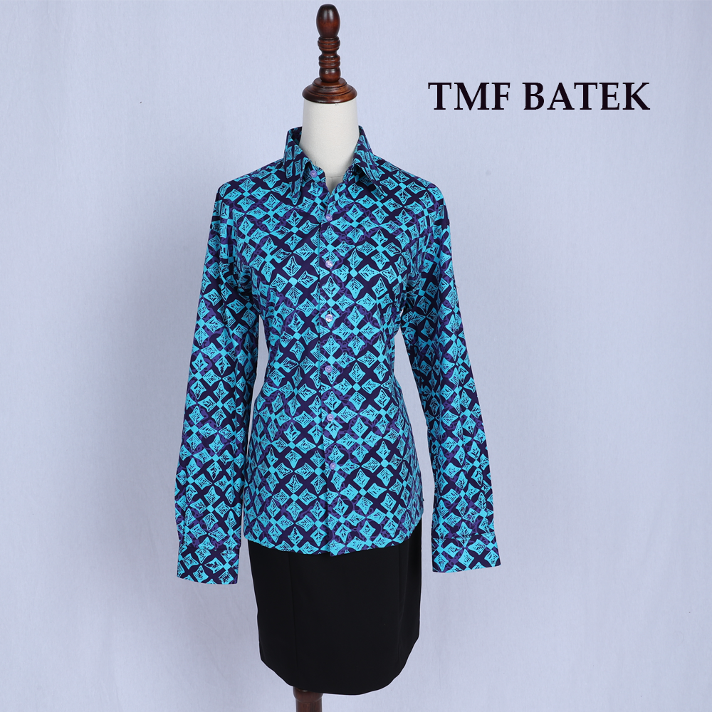 (PRE-ORDER 1197) KEMEJA BATIK LENGAN PANJANG SLIM FIT UNISEX