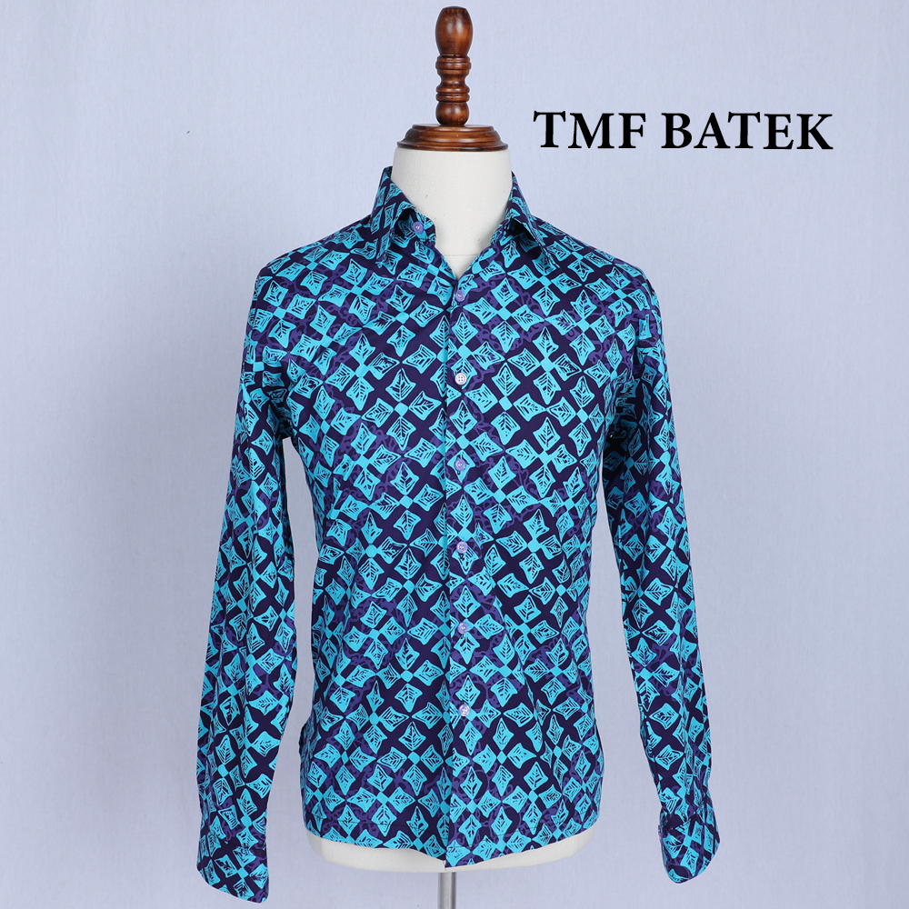 (PRE-ORDER 1135) KEMEJA BATIK LENGAN PANJANG SLIM FIT