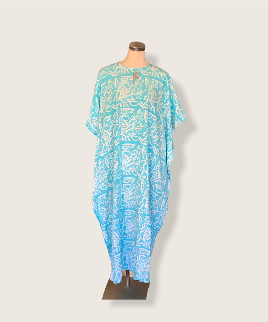 KAFTAN TIDUR BATIK BLOK (FULL DESIGN)