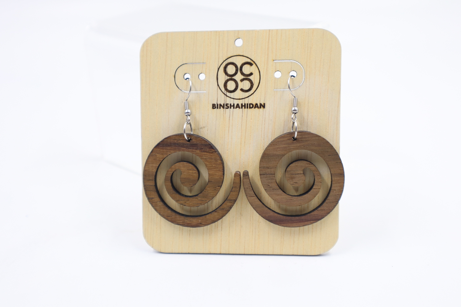 WOODEN EARRINGS
