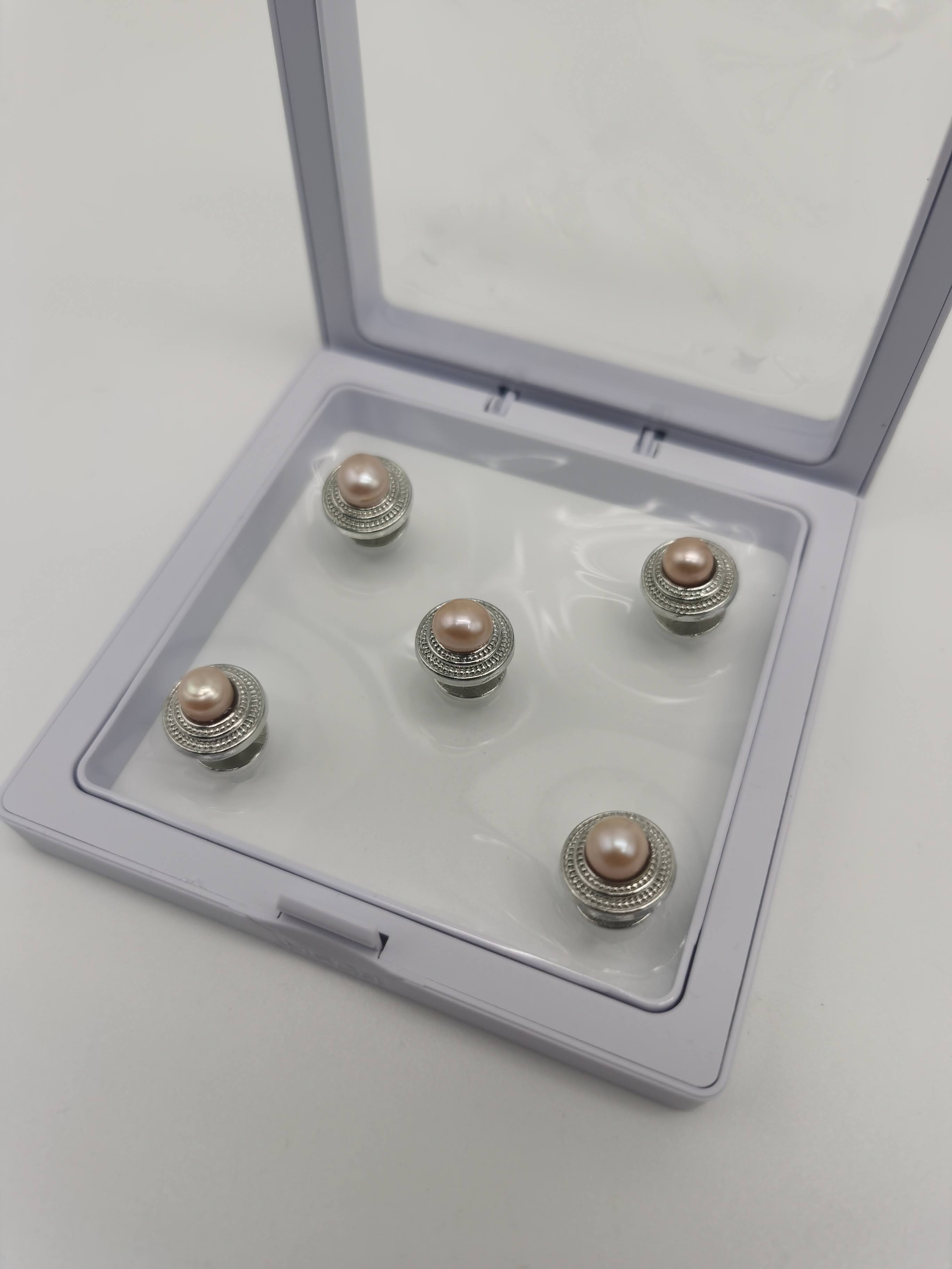 BUTANG BAJU MELAYU KECIL MUTIARA PEACH