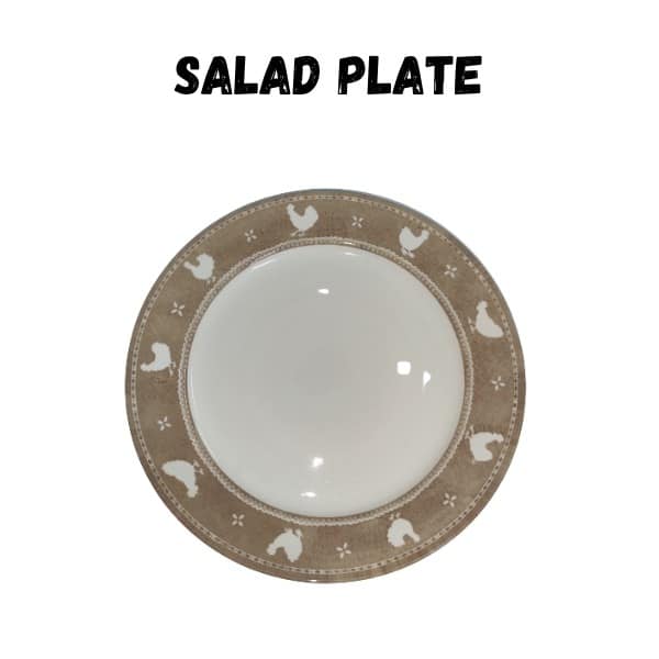 CLAYTAN - SALAD PLATE - PETITE POULE BEIGE