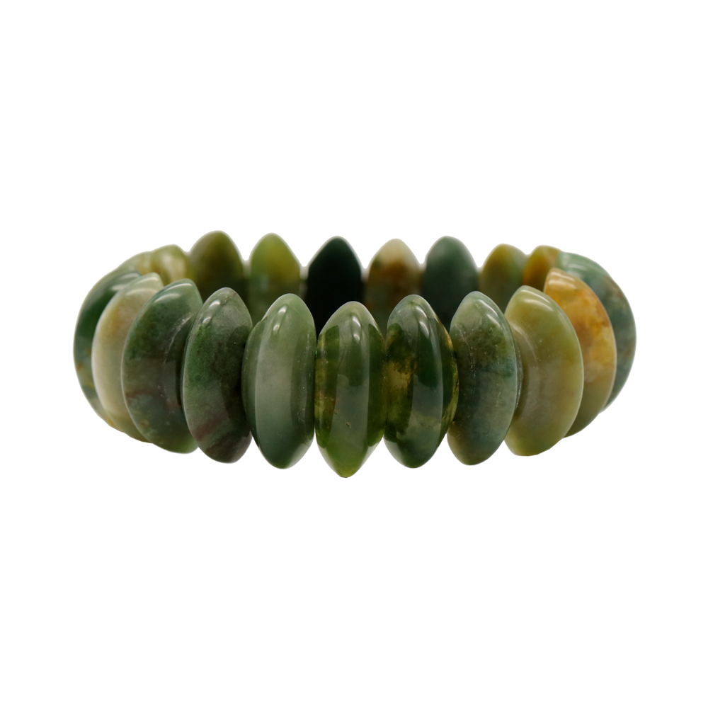 NATURAL MOSS AGATE BRACELET