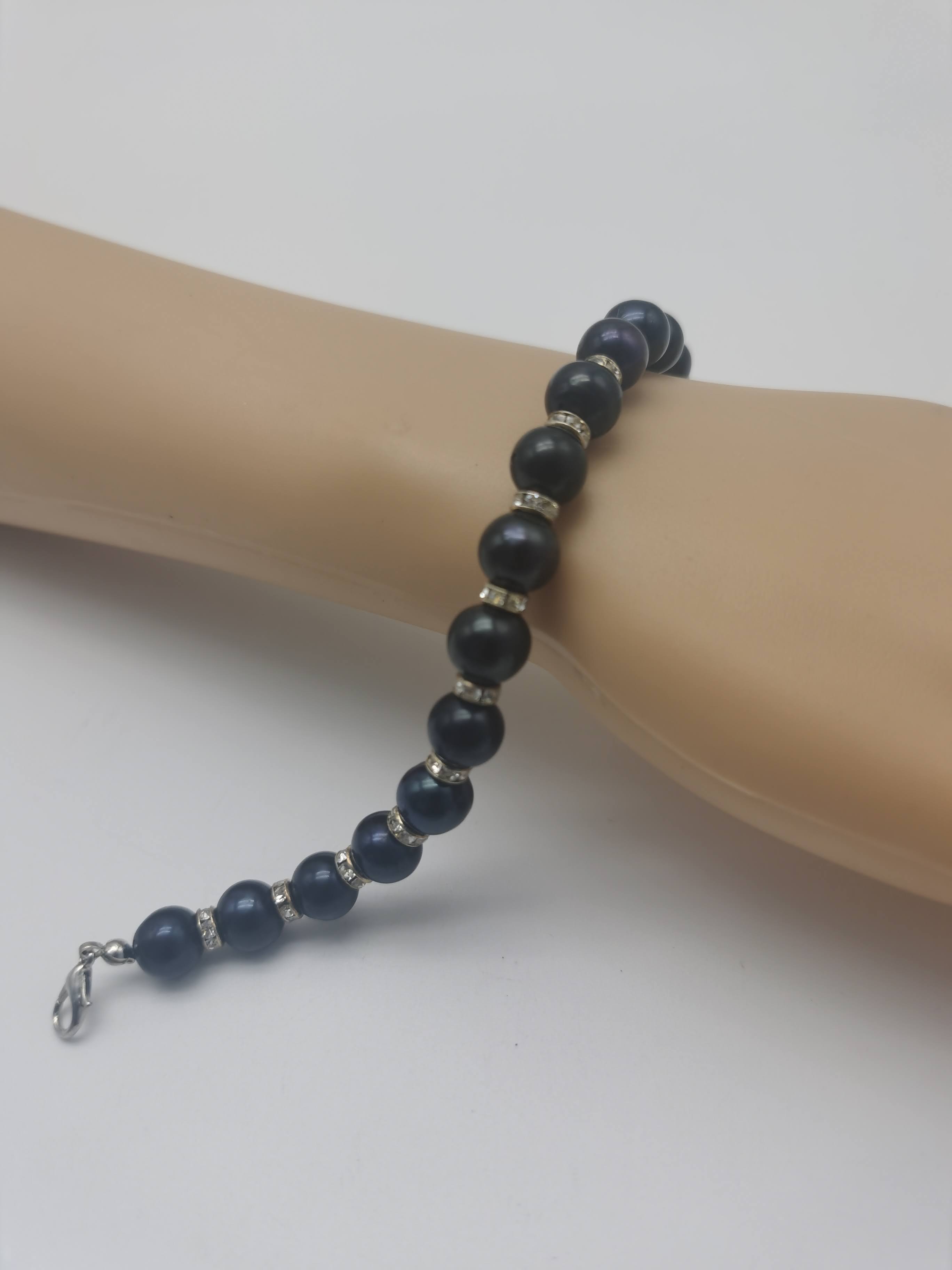 GELANG MUTIARA HITAM + RING(10MM)