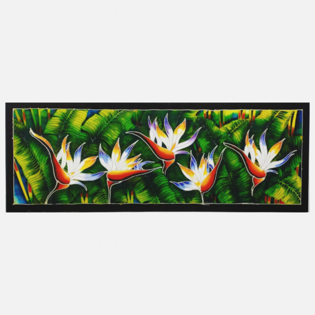 HELICONIA FLOWER BATIK PAINTING