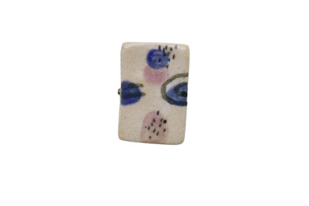 CERAMIC BROOCH