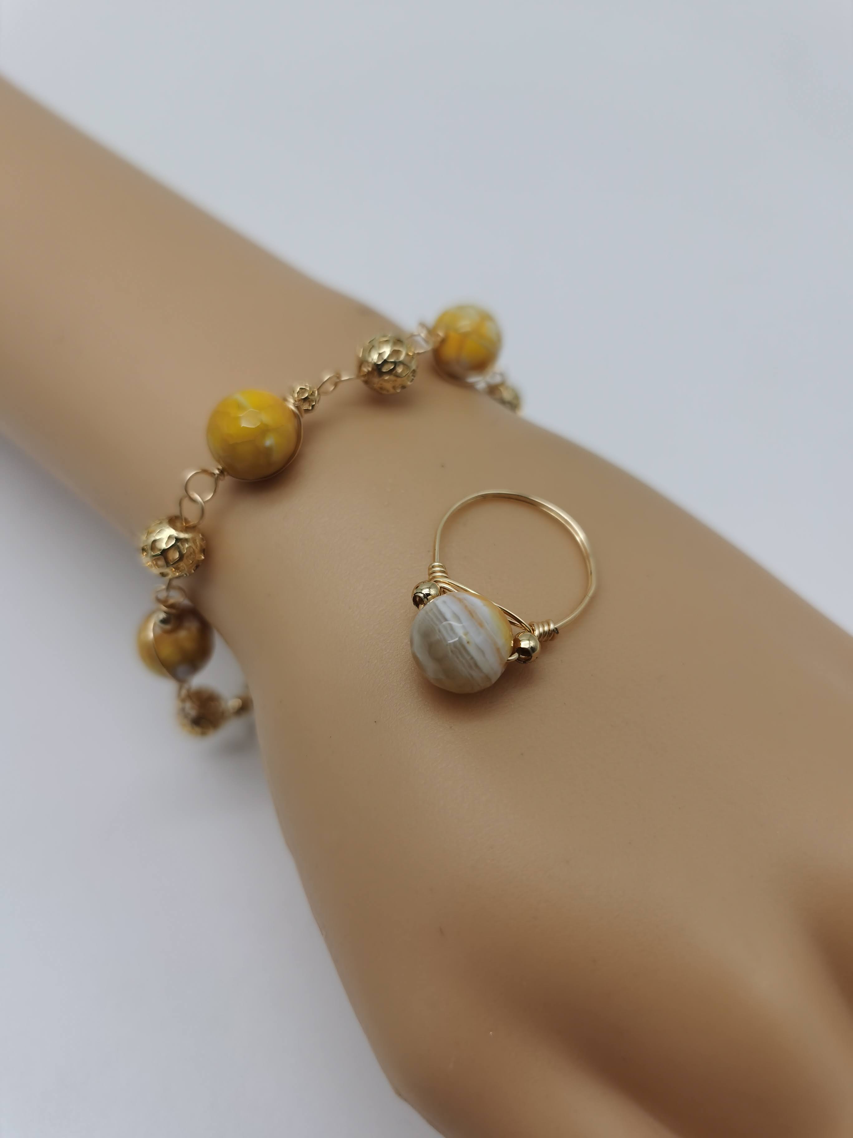 SET GELANG + CINCIN SUASA KUNING + OREN