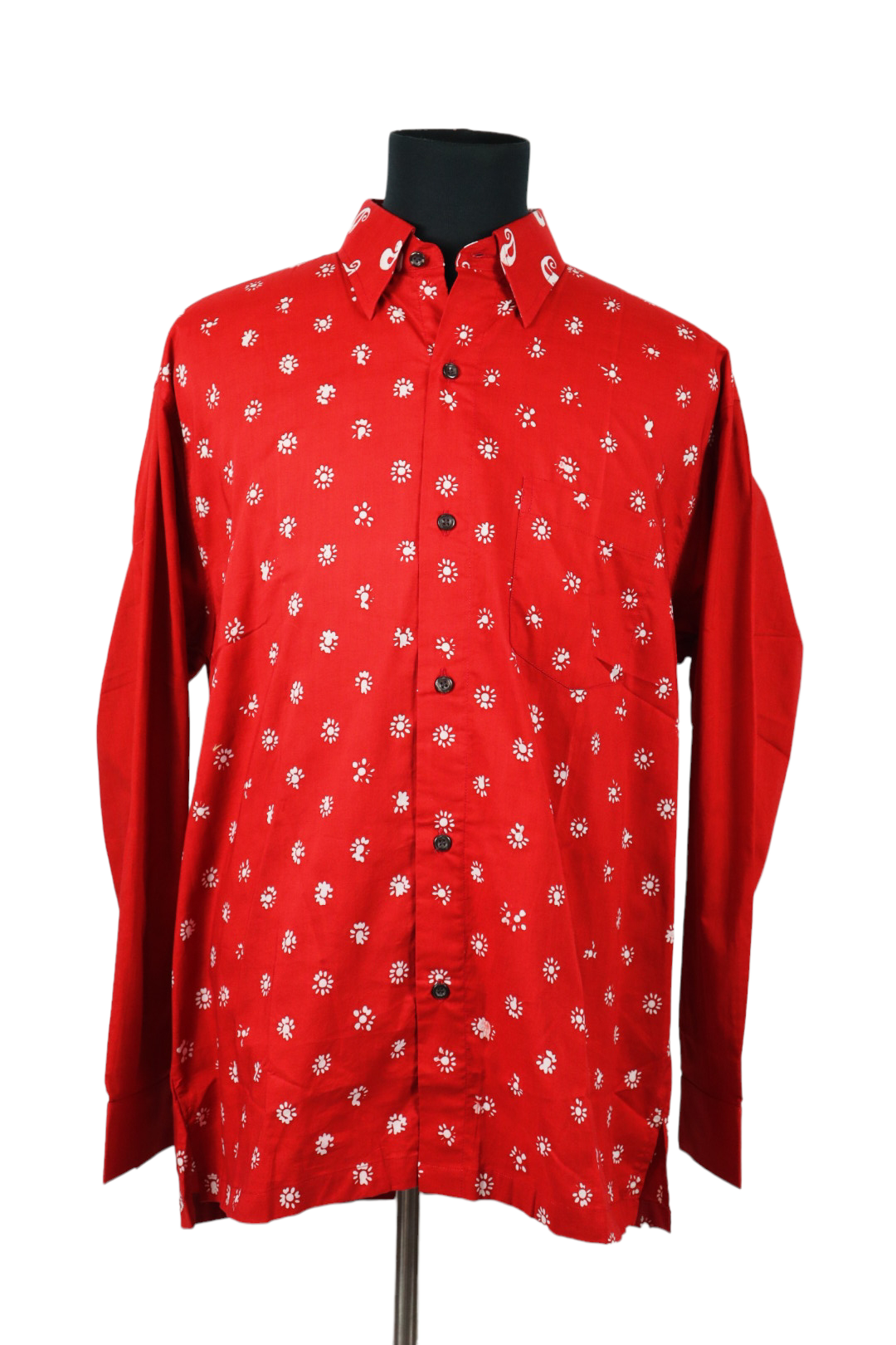 KEMEJA BATIK LELAKI  COTTON LENGAN PANJANG