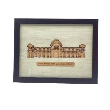 PRE ORDER : STESEN KERETAPI IPOH FRAME WOOD LASER