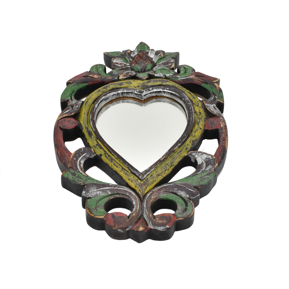 (PRE -ORDER) - CERMIN BINGKAI KAYU BERWARNA