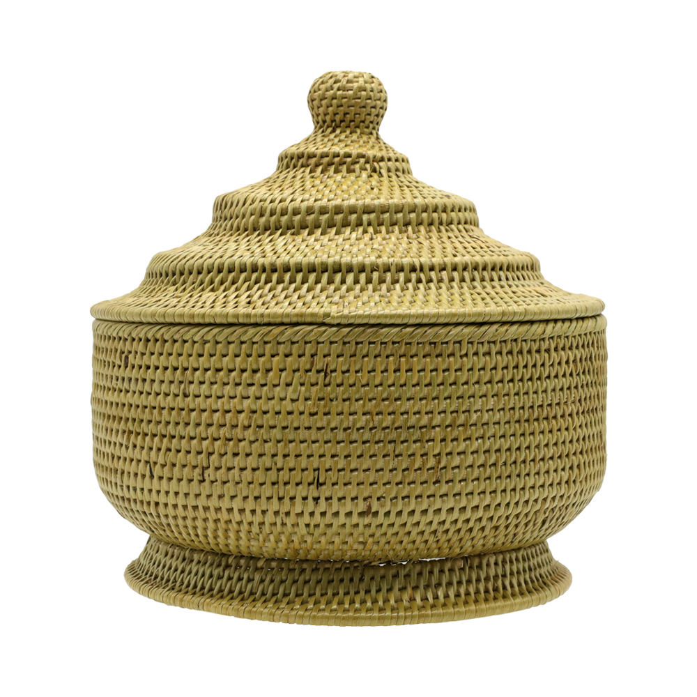 RIBU-RIBU HAND WOVEN TINOMPOK BOX WITH HANDLE