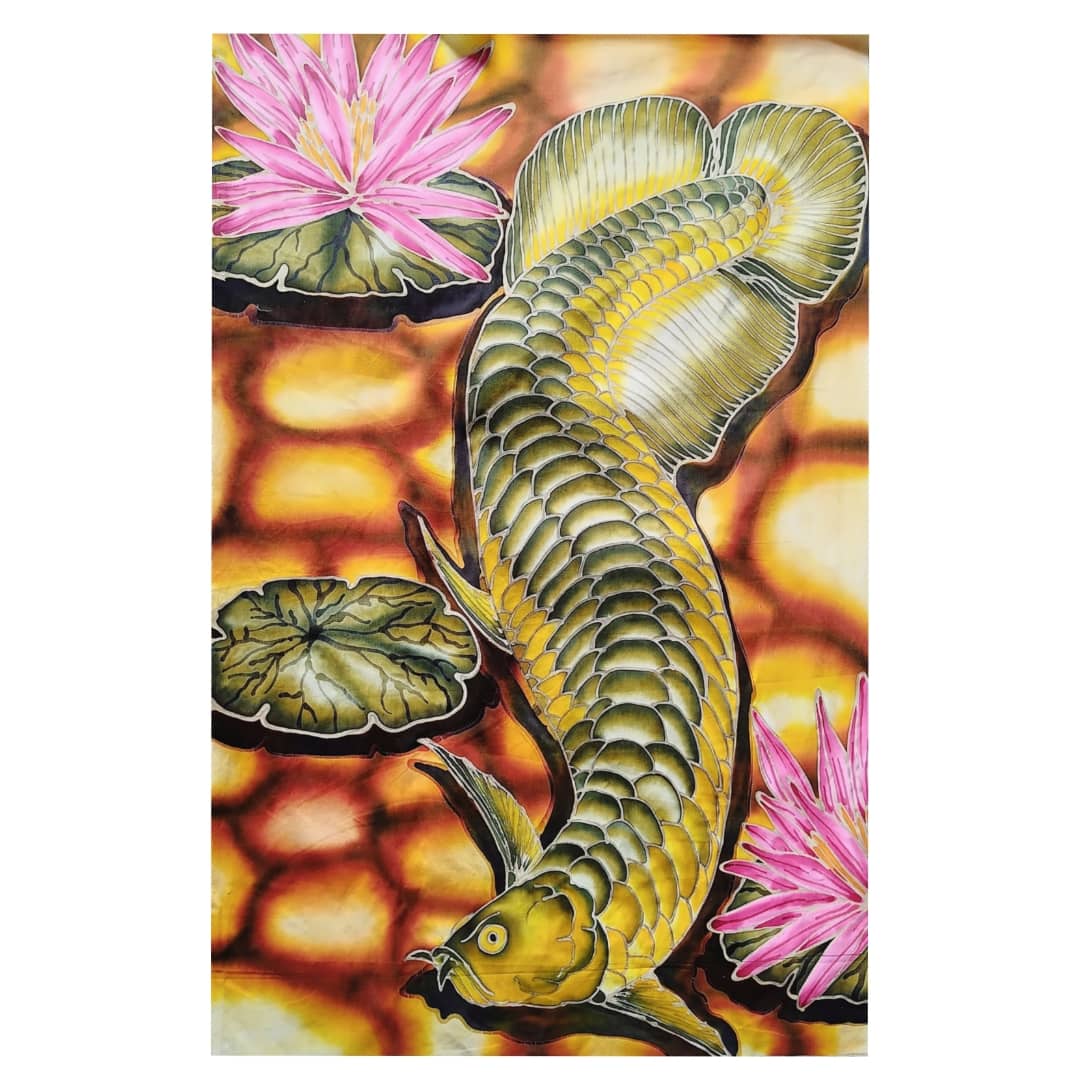 AROWANA FISH BATIK PAINTING
