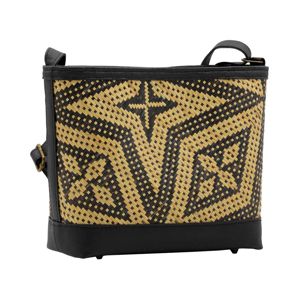 RATTAN WEAVING SLING BAG