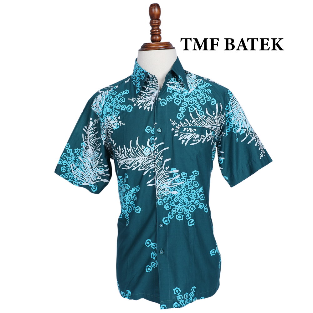 (PRE-ORDER 1055) KEMEJA BATIK LENGAN PENDEK SLIM FIT