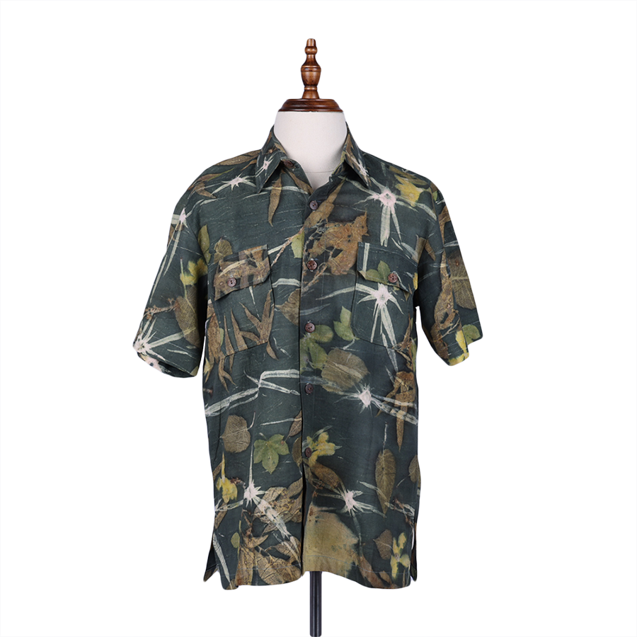 KEMEJA ECOPRINT TANGAN PENDEK