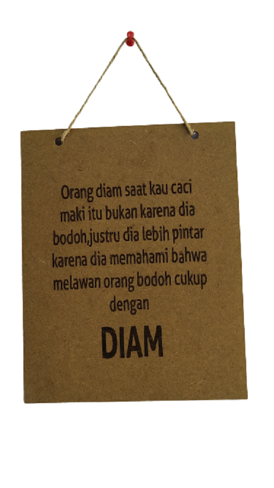 MOTIVATION TEXT LASER CUT