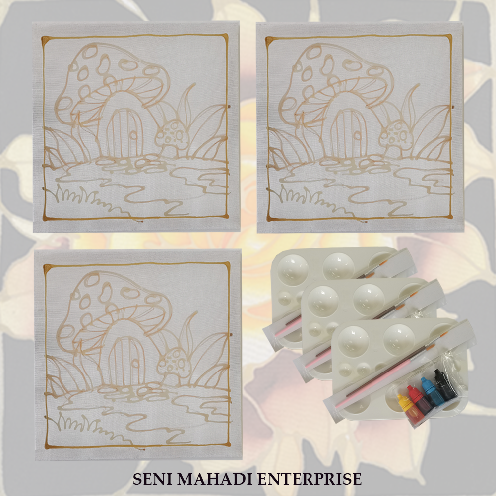 (163) BATIK KIT DIY CENDAWAN (COMBO 3)