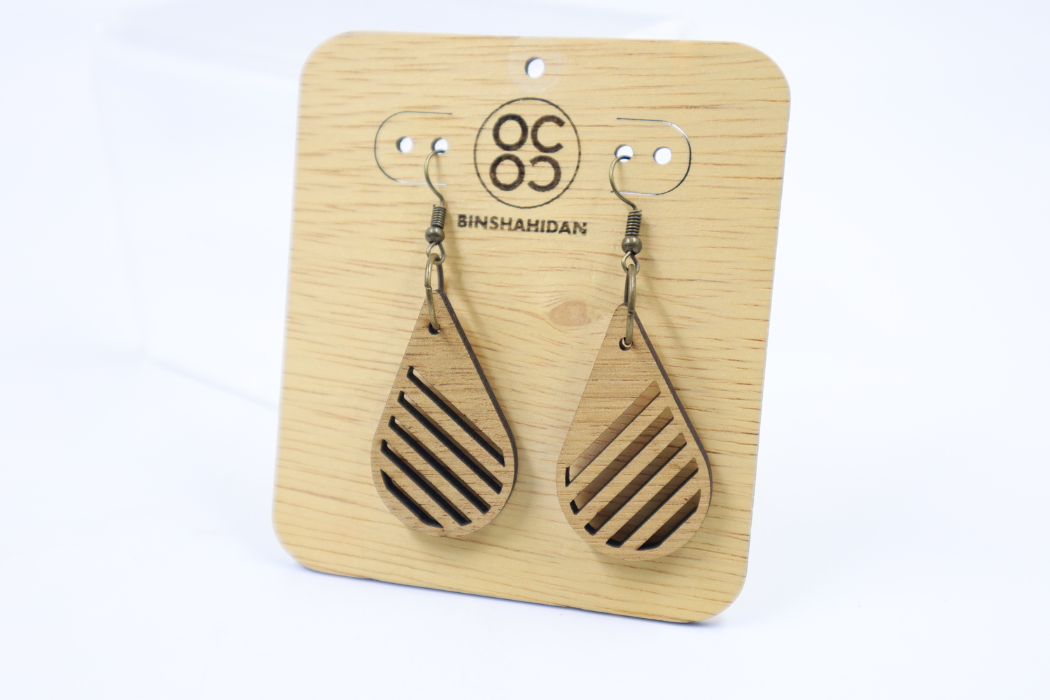 WOODEN EARRINGS