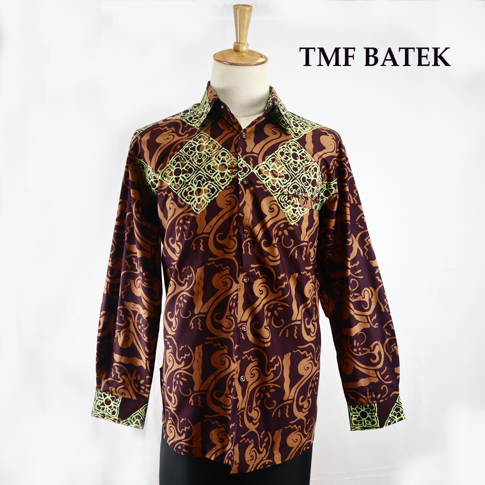 (PRE-ORDER 619) KEMEJA BATIK LENGAN PANJANG SLIM FIT