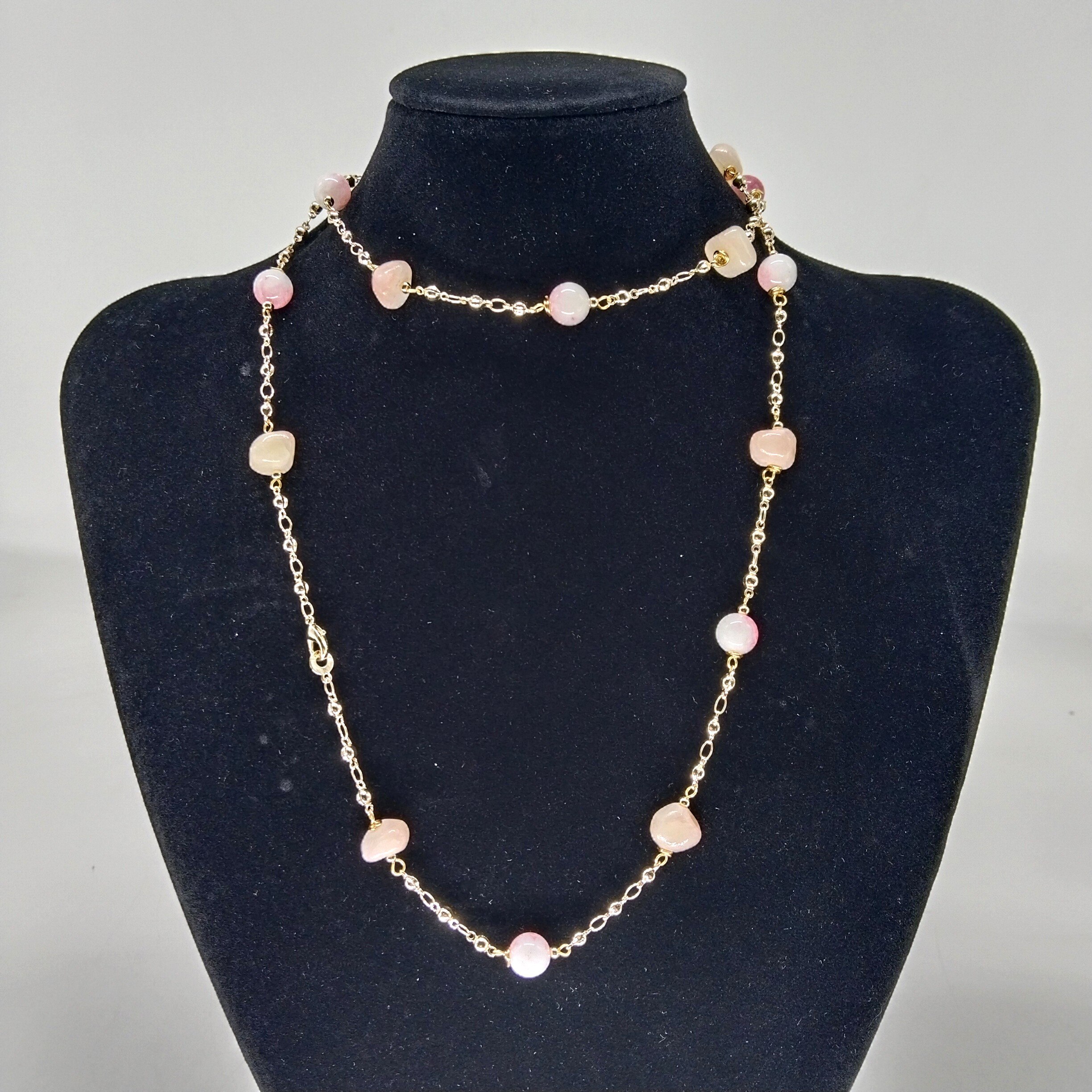 LONG NECKLACE AND BRACELET SET