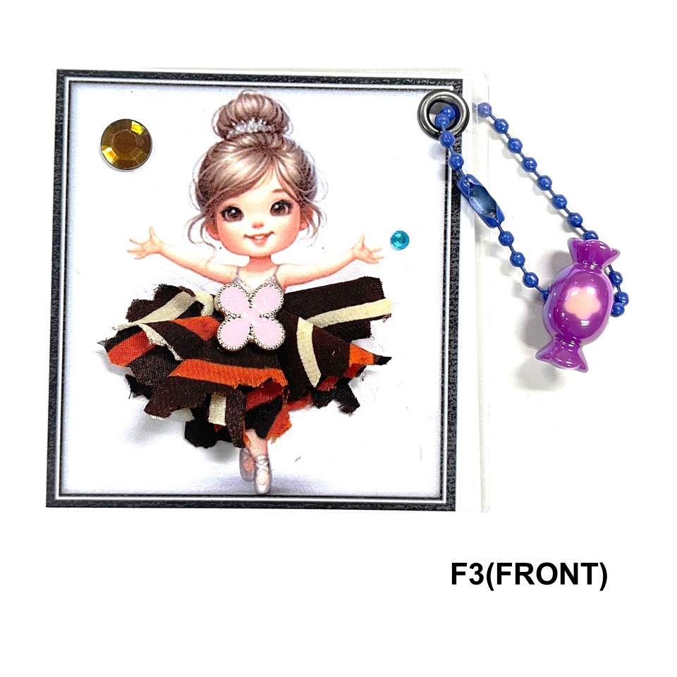 KEYCHAIN BATIK ABJAD - F