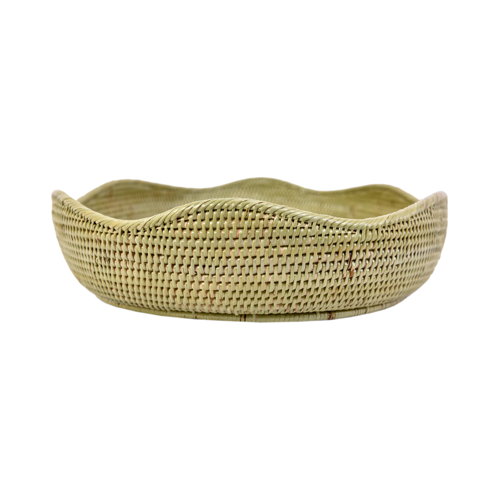RIBU-RIBU HAND WOVEN OVAL FRUIT BASKET
