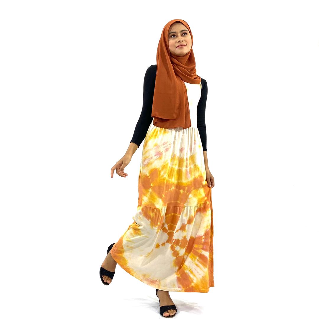 SLEEVELESS DRESS BATIK TIE & DYE