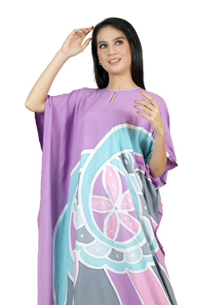 (PRE -ORDER) -KAFTAN DRESS LENGAN PENDEK BRUSH STROKE
