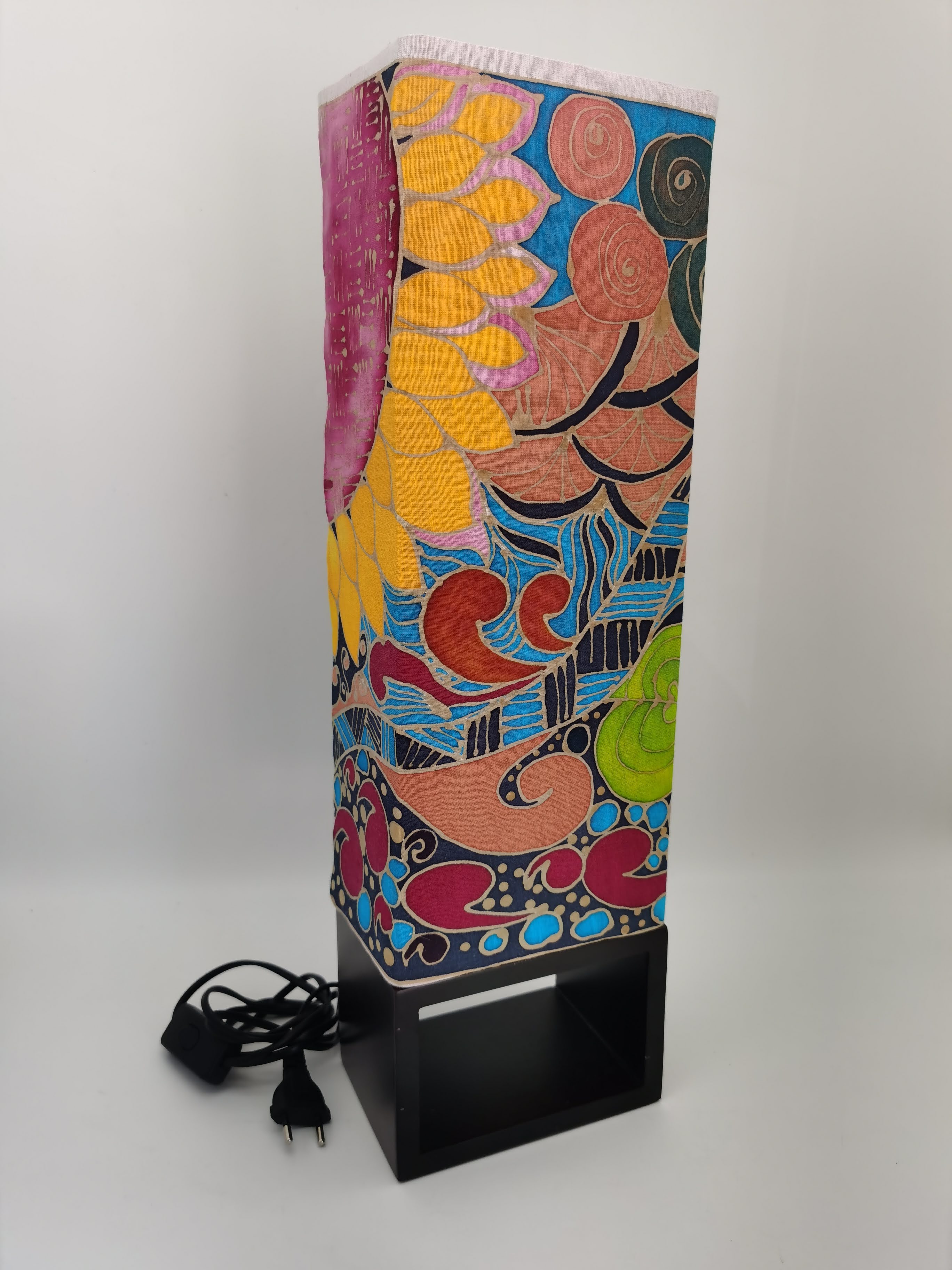 LAMPSHADE BATIK - MOTIF SUN FLOWER