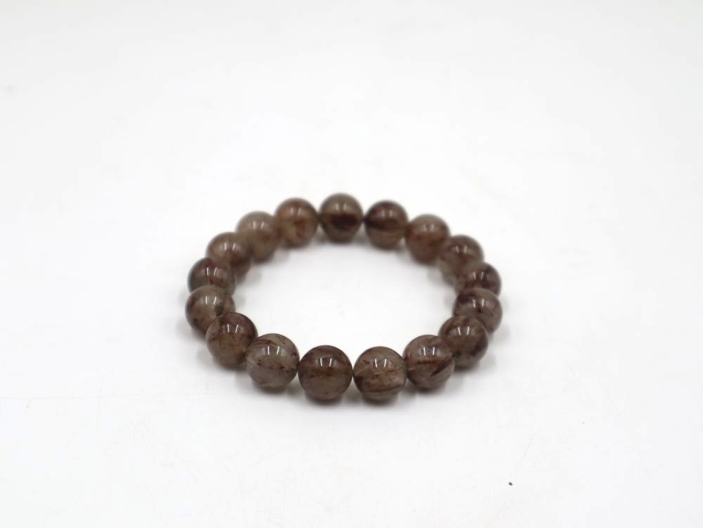 RED COOPER RUTILATED QUARTZ (CLOUDY) BRACELET