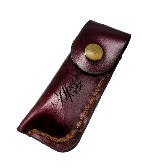 SARUNG PEMETIK API (PLAIN) COKLAT - KULIT LEMBU