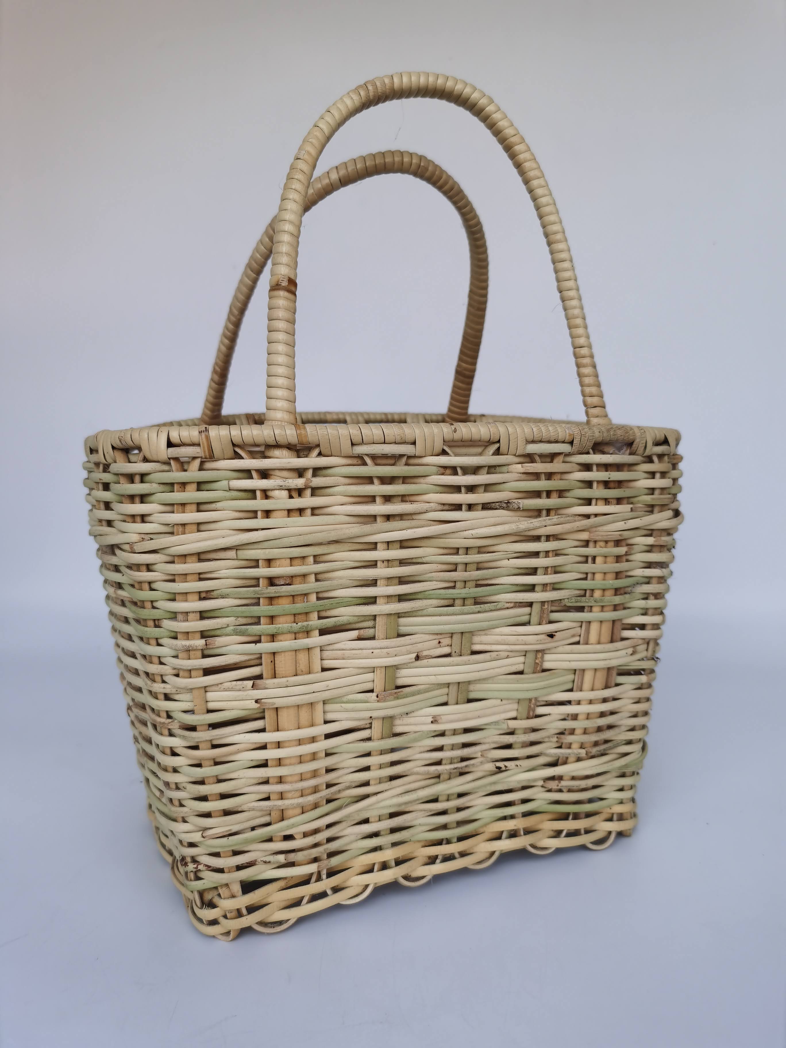 SAGA RATTAN SKIN BASKET (S)