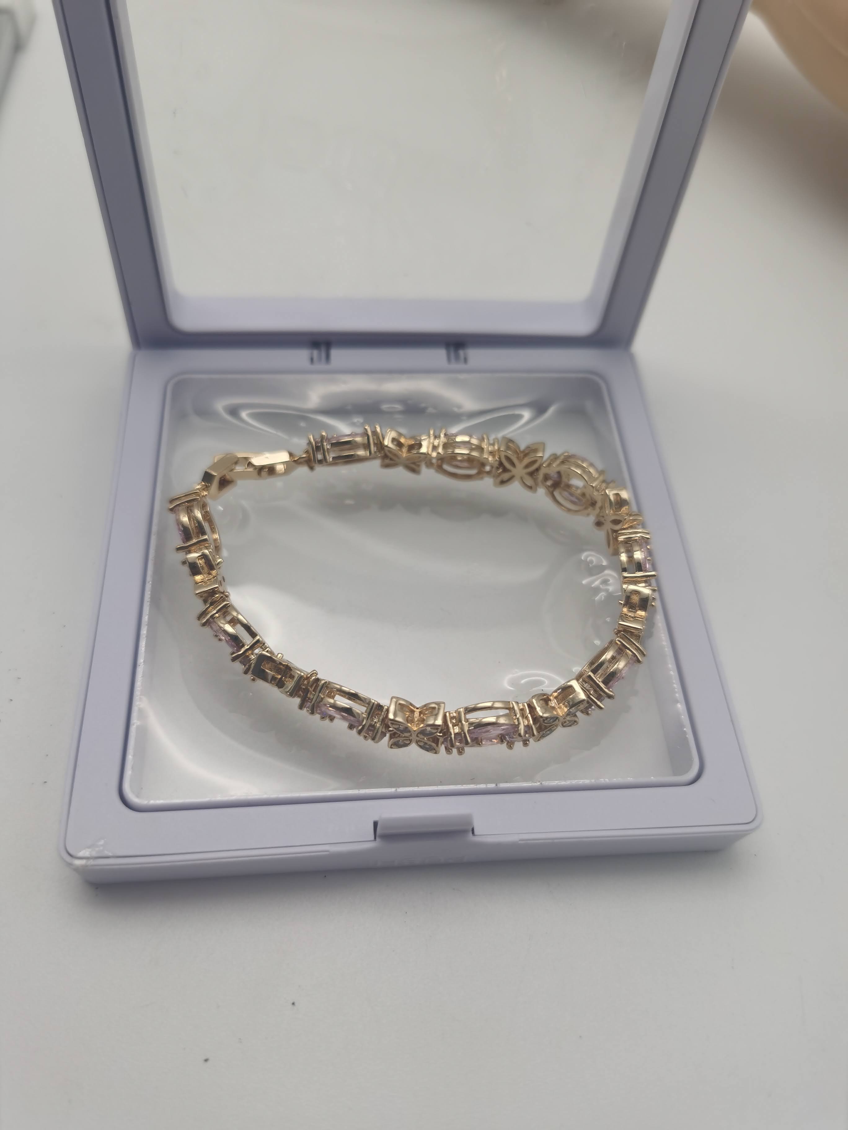 GELANG BATU ROSEGOLD (PINK)