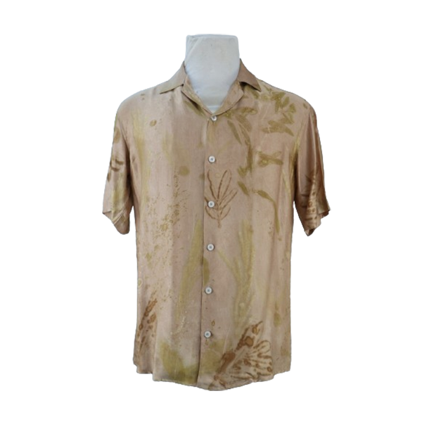 KEMEJA BATIK ECO PRINT LENGAN PENDEK